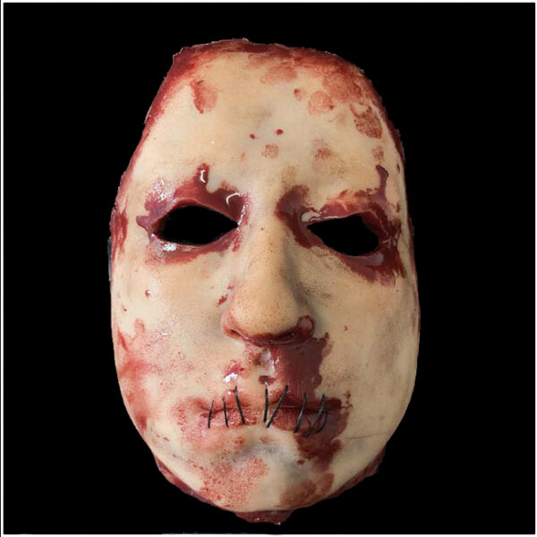 Silicone Skinned Face Mask - ABBEY Stitched Mouth-0