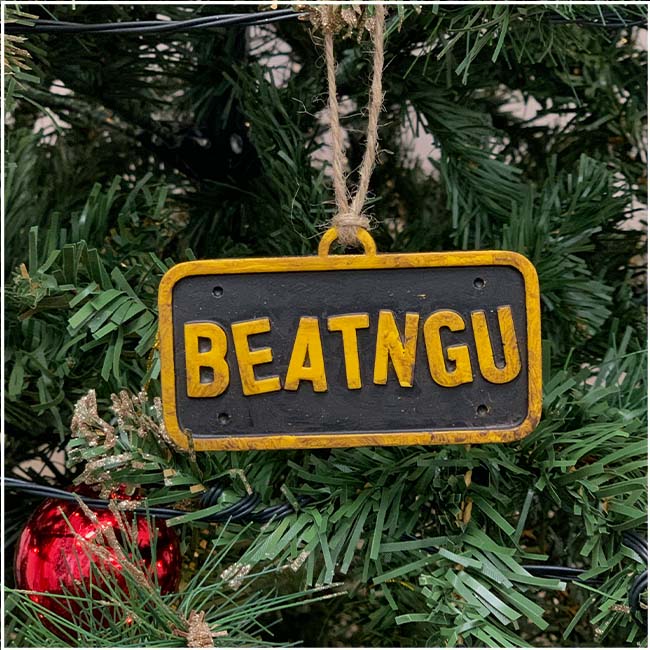 Christmas Tree Ornament - Jeepers Creepers, Beatngu License Plate