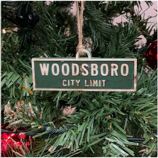Christmas Tree Ornament - Woodsboro City Limit Sign