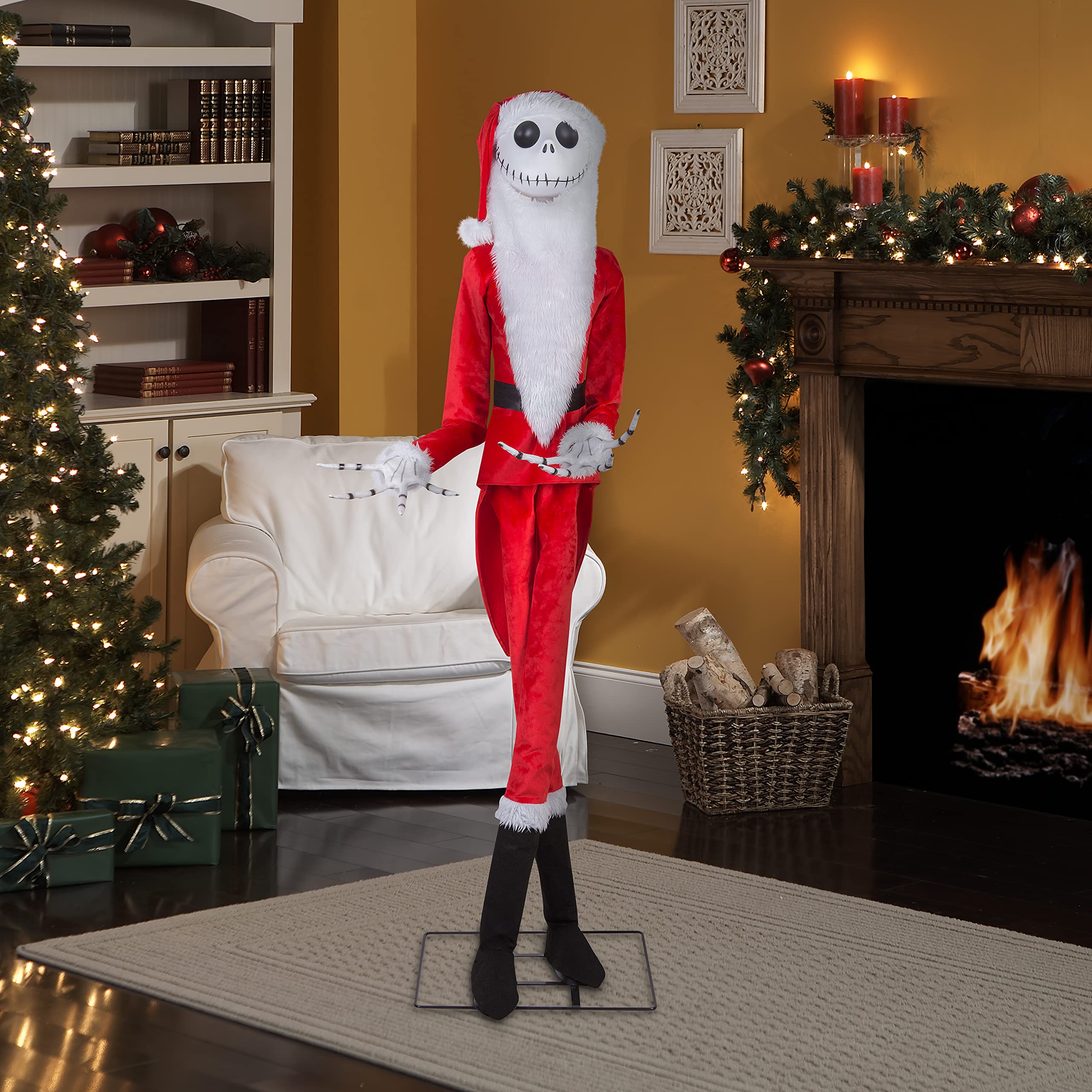 The Nightmare Before Christmas Life Size Animated Prop - Santa Jack Skellington