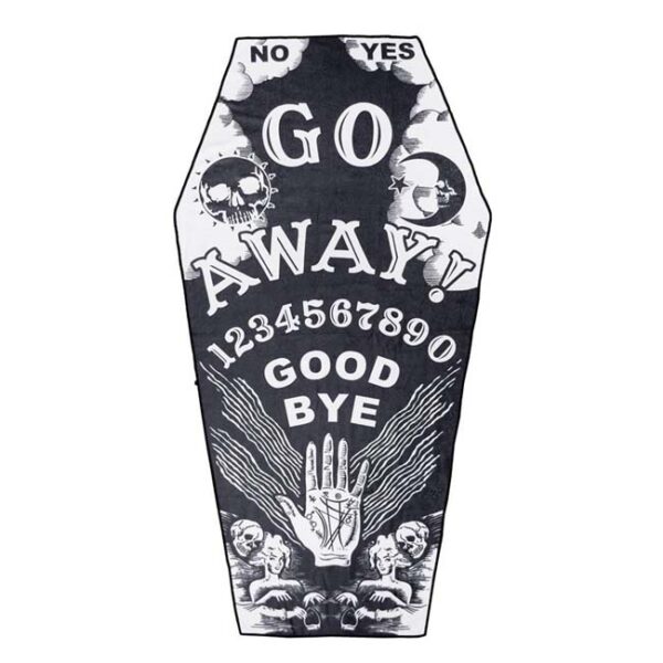 Kreepsville 666 - Go Away Ouija Coffin Beach Towel
