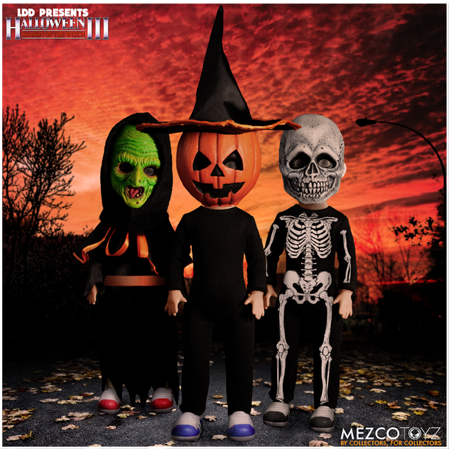 MEZCO Living Dead Dolls - Halloween 3 Season of the Witch Trick or Treaters Set (IMPERFECT)