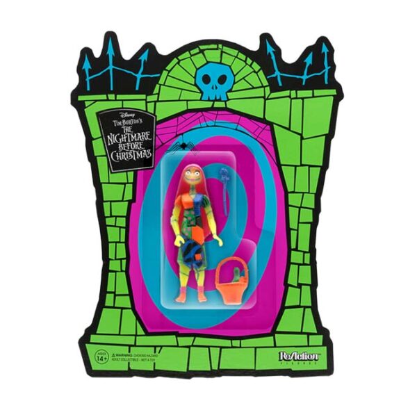 Super7 Reaction Figure - Nightmare Before Christmas, Sally Neon Glow in the Dark (SDCC 2020)