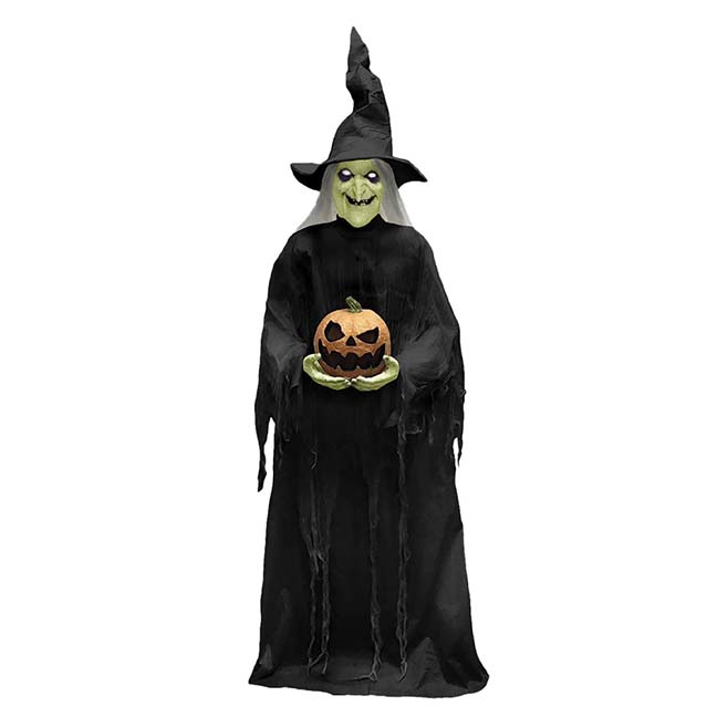 7ft Green Witchy Witch Animated Prop