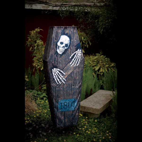 Skeleton Hanging Coffin