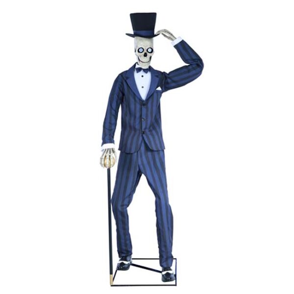 Sharp Dressed Skeleton 80" Animated Prop