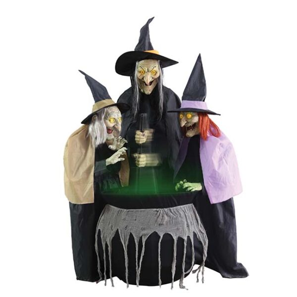Stitch Witch Sisters Animated Halloween Prop