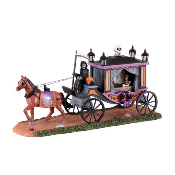 Lemax Spooky Town - Spooky Victorian Hearse - PRE ORDER
