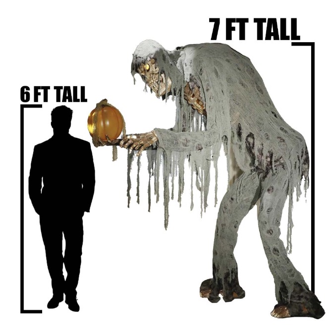 7ft Prowling Jack Animated Halloween Prop