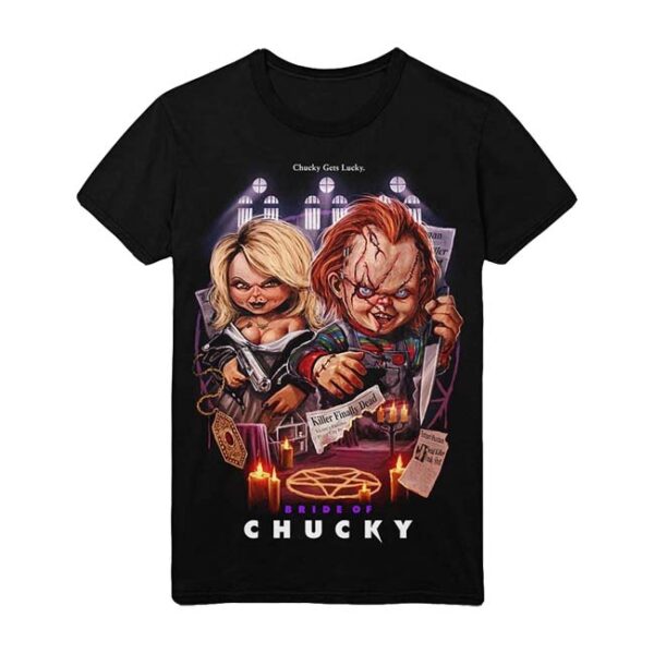 Gutter Garbs Bride Of Chucky: Chucky Gets Lucky T-Shirt-XX Large-0