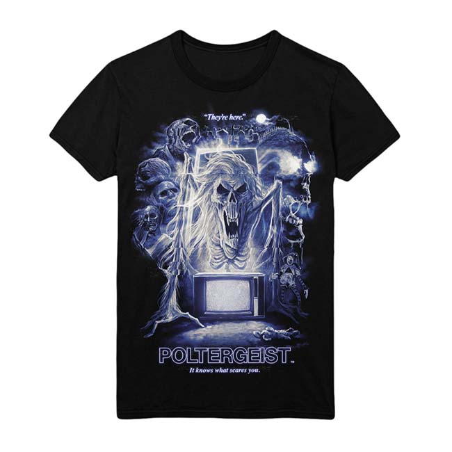 Gutter Garbs Horror T Shirt - Poltergeist: It Knows What Scares You