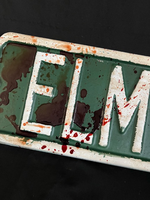 Elm Street Replica Bloody Sign