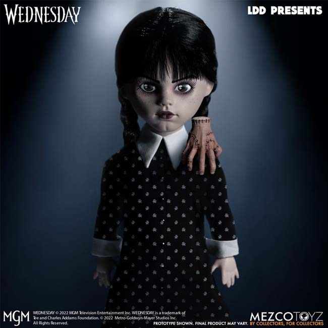 MEZCO Living Dead Dolls Wednesday Addams Addams Family Netflix