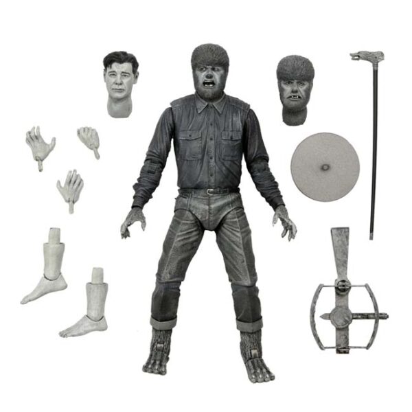 NECA Universal Monsters - Ultimate Wolf Man (Black & White) 7" Figure