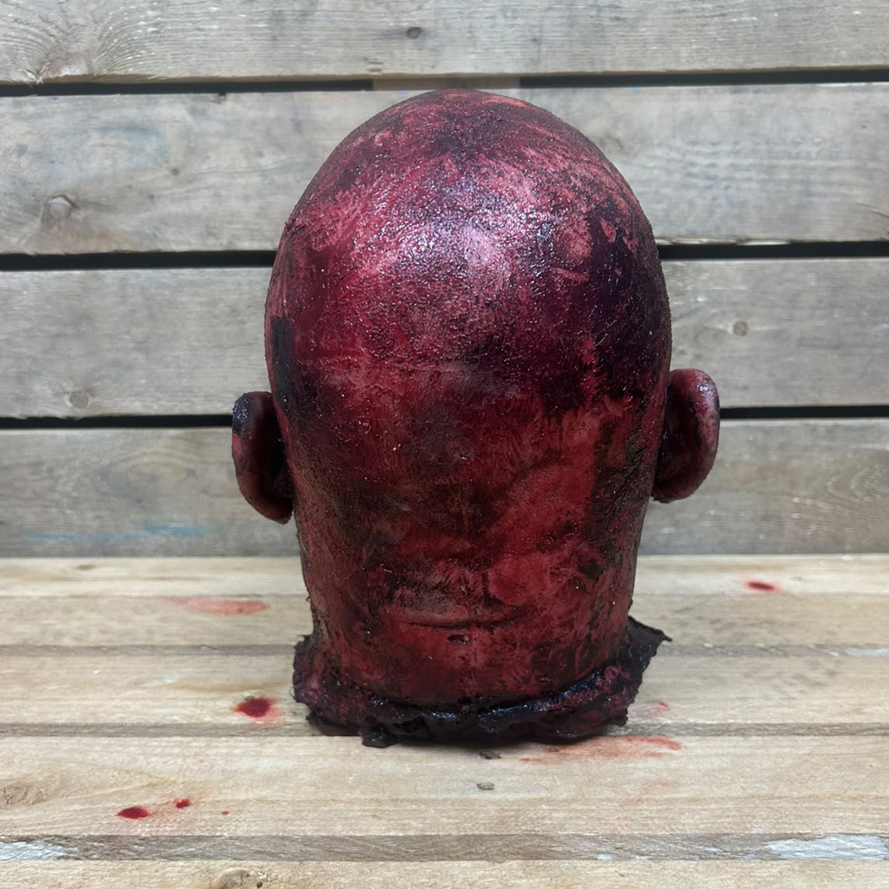 Silicone Severed Head - Abe, Burned