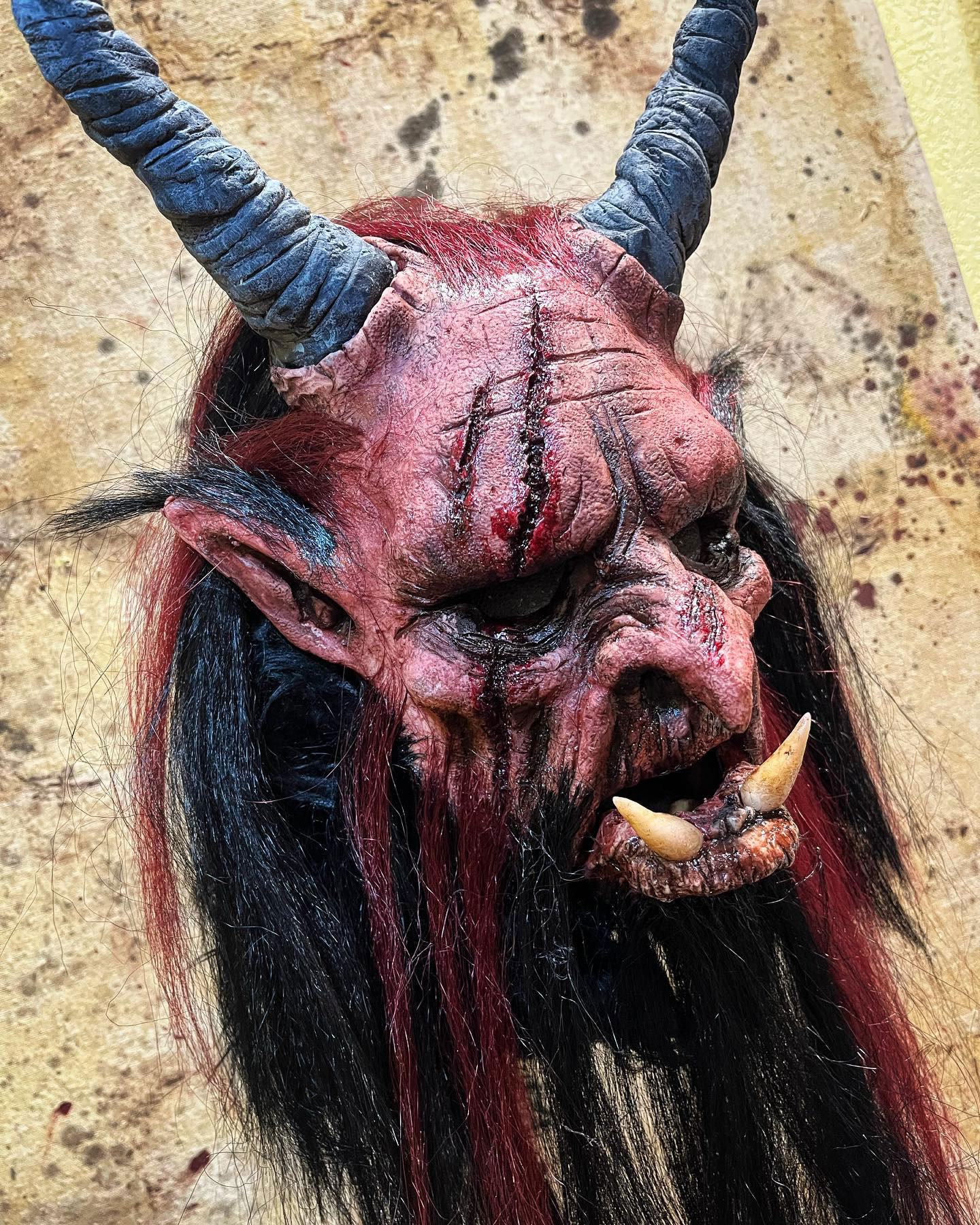 Crimson Krampus Mask