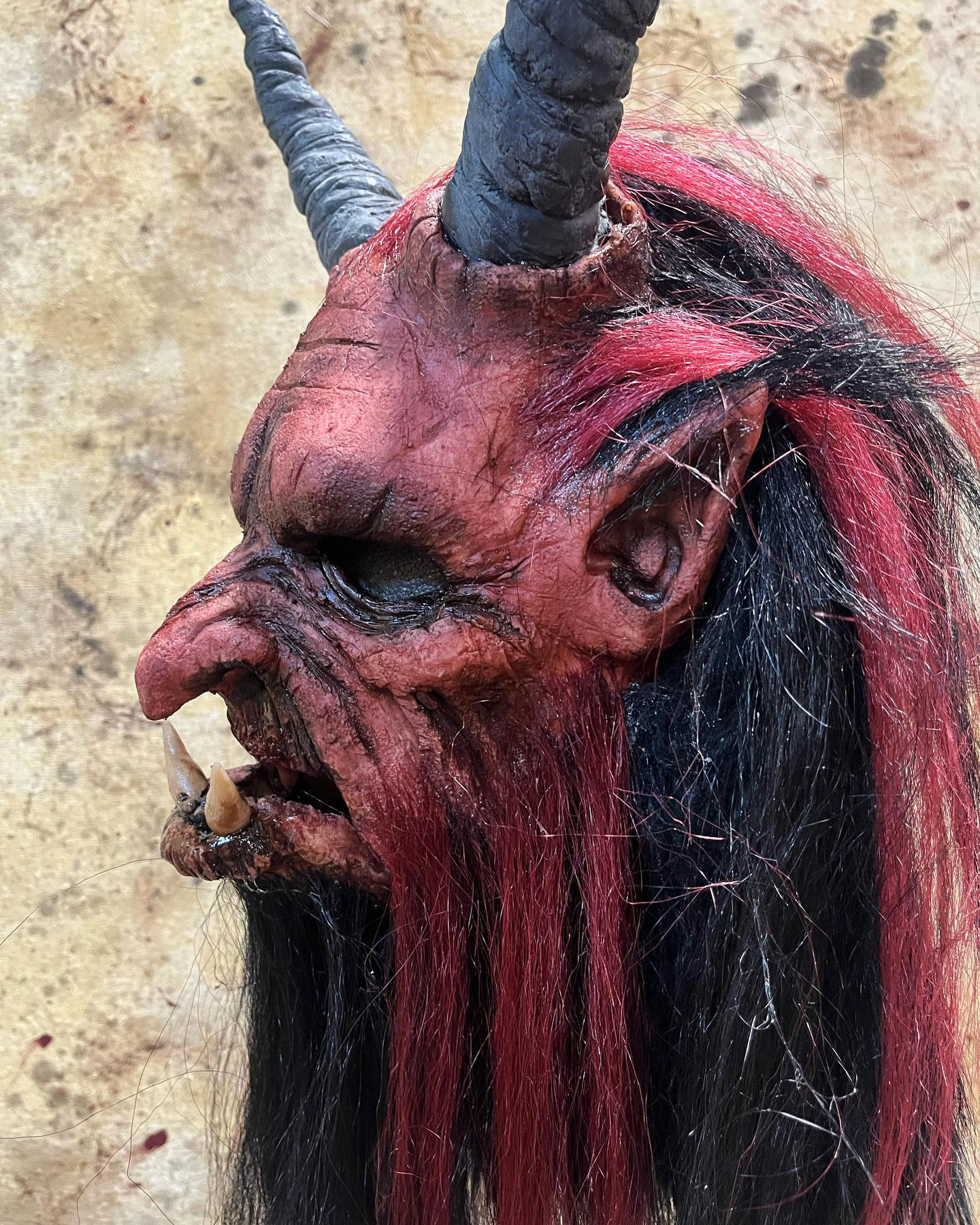 Crimson Krampus Mask