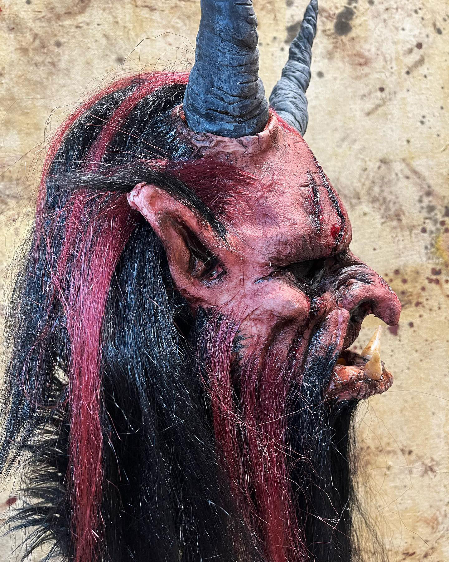 Crimson Krampus Mask