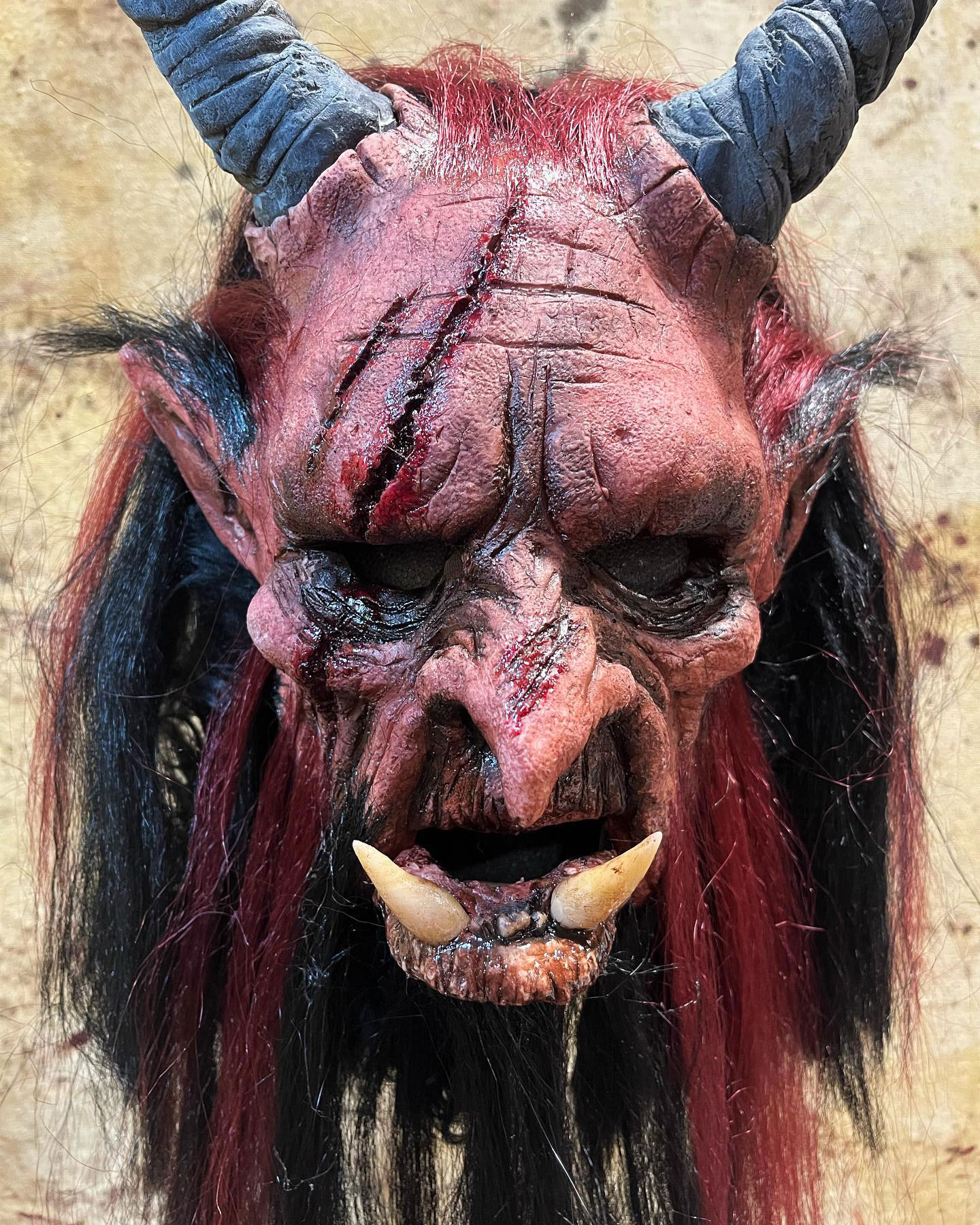 Crimson Krampus Mask