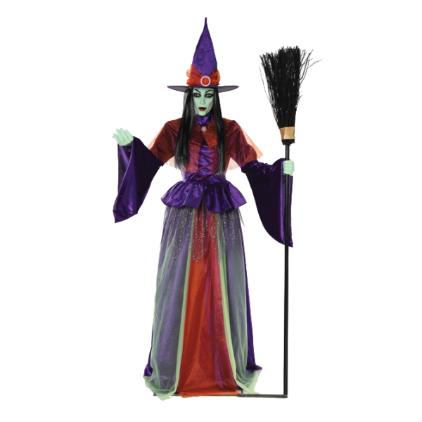 Sparkle witch animated halloween prop