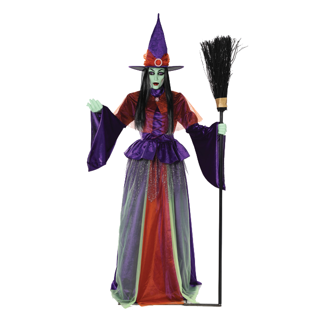 Sparkle Witch Animated Halloween Prop