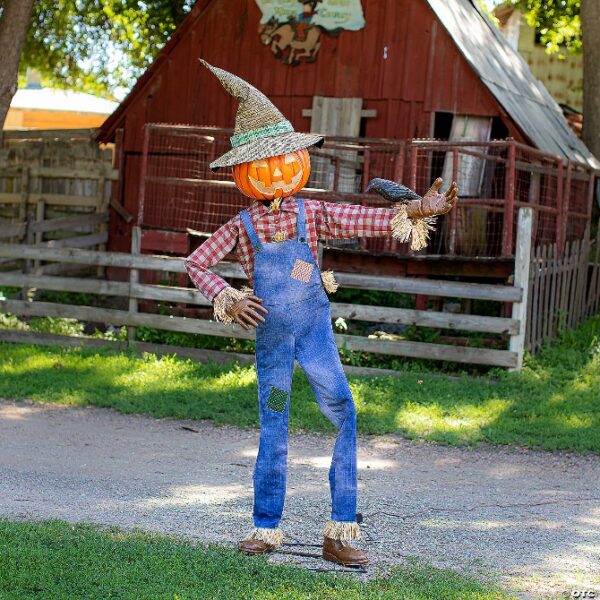 6ft Animated Whimsical Scarecrow Prop HALLOWEEN