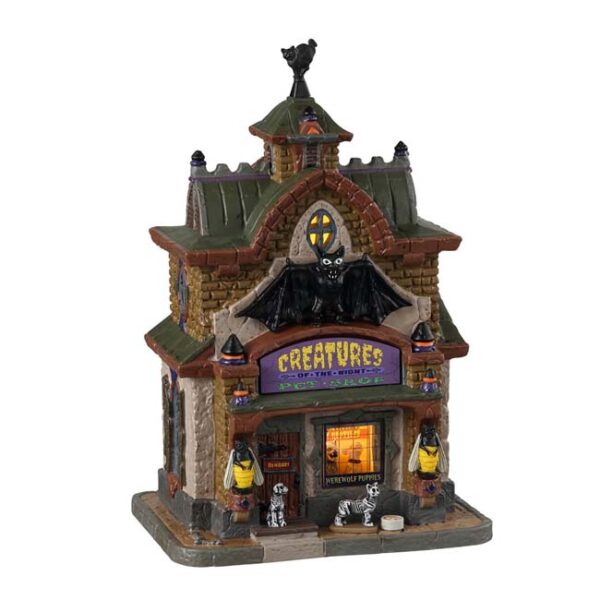 Lemax Spooky Town - Creatures Of The Night Pet Shop