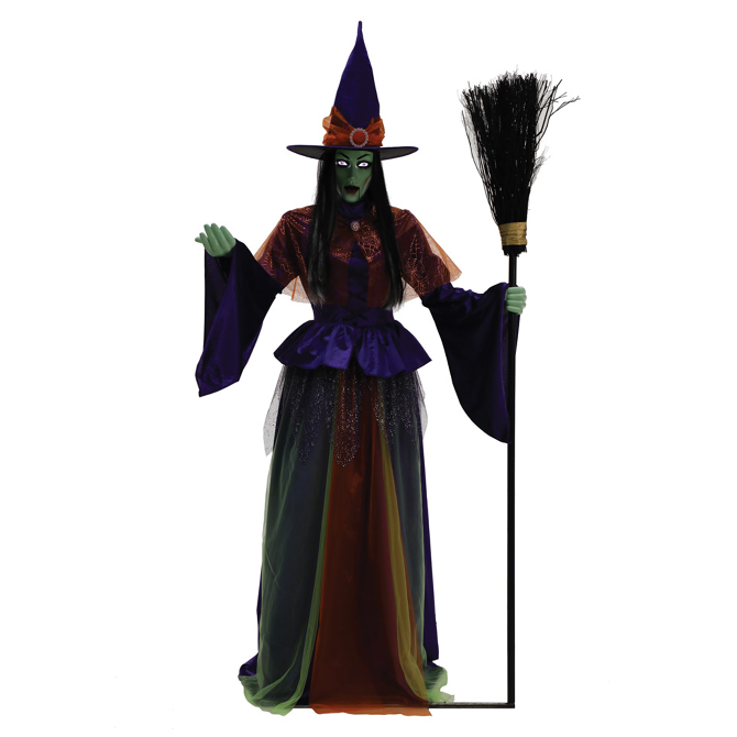 Sparkle Witch Animated Halloween Prop