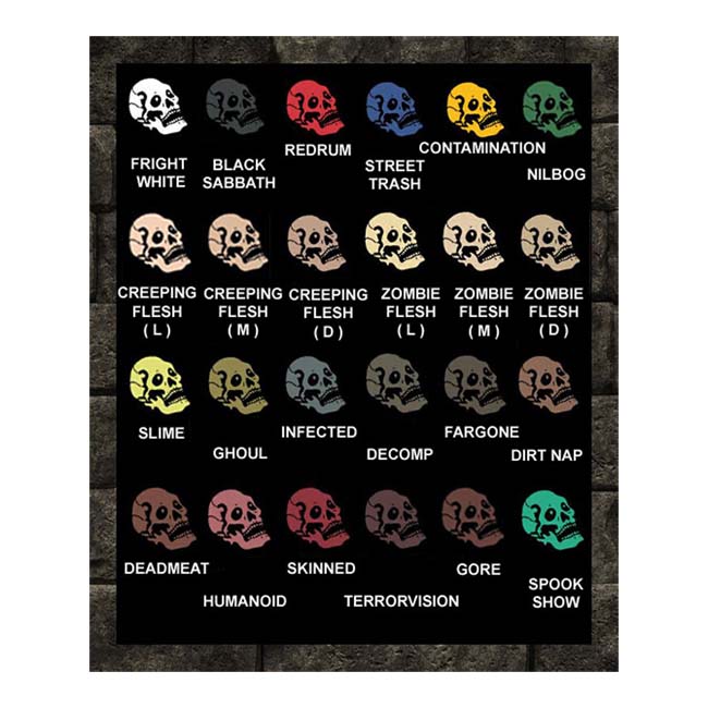 Night Shades Rubber Mask Paint 2oz Master Set - 24 Colours