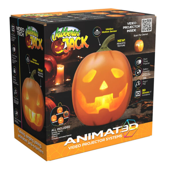 12 Inch ANIMAT3D Jabberin' Jack Pumpkin
