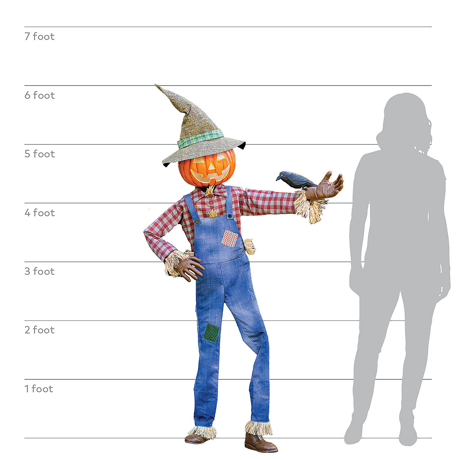 6ft Animated Whimsical Scarecrow Prop