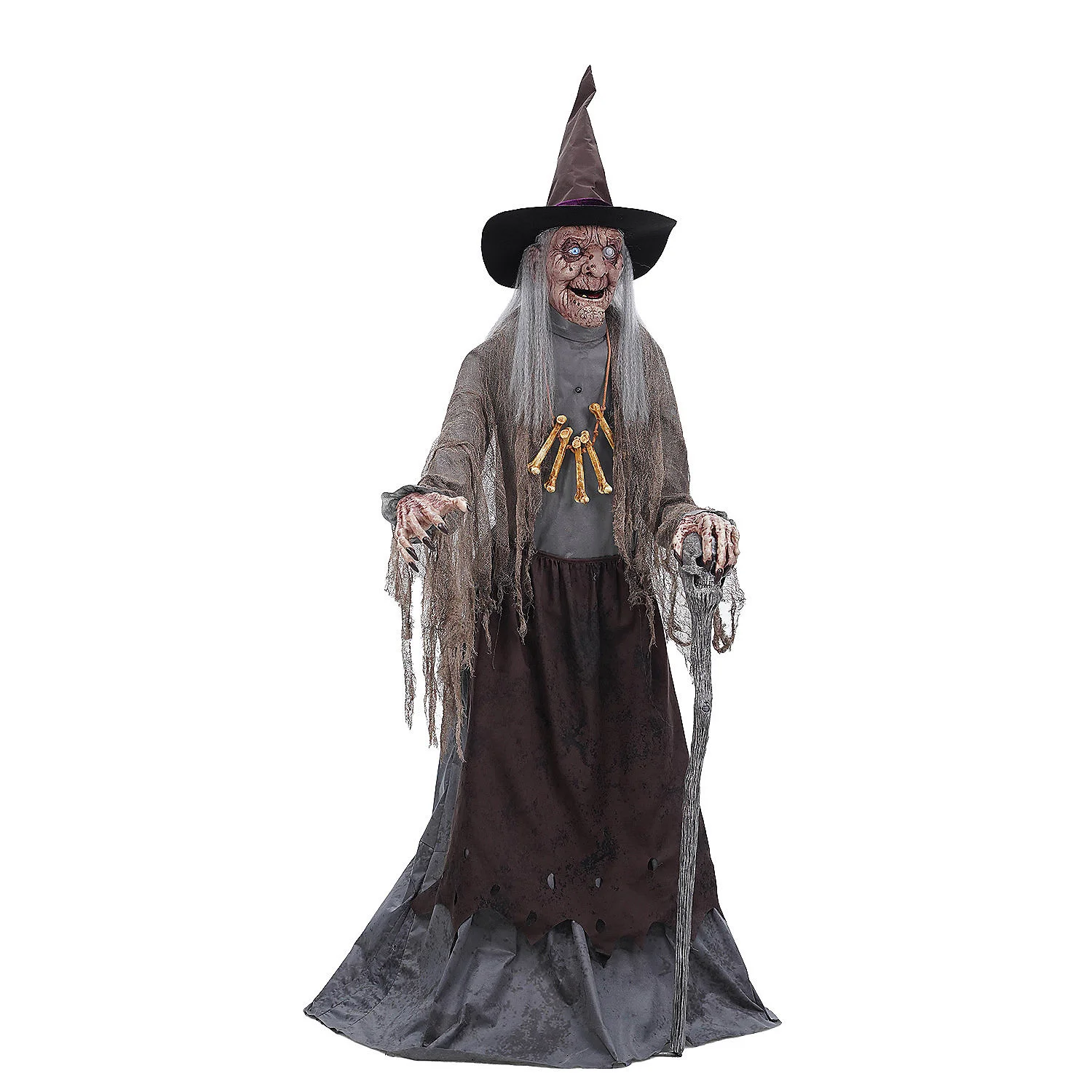 5.7ft Crone Witch Animated Prop (servo motor)