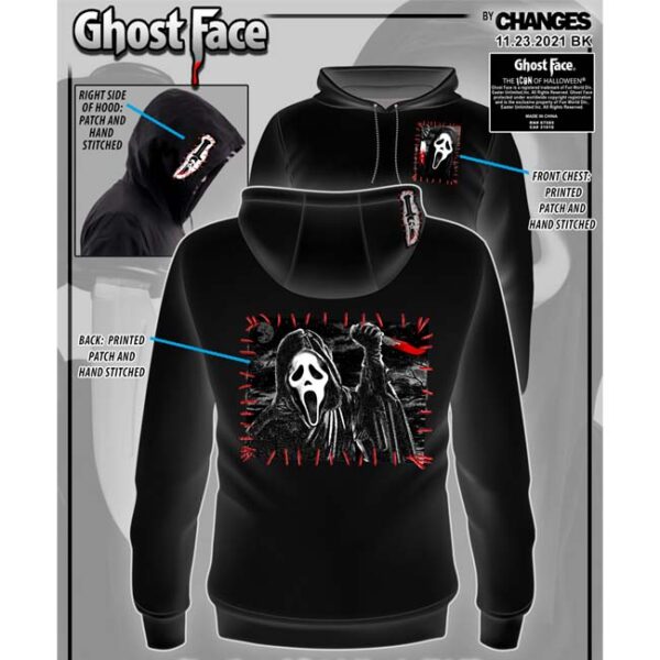 Ghost Face Stitch Hoodie-0