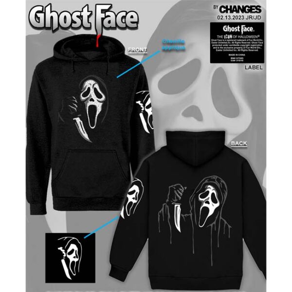 Ghost Face Chenille Hoodie