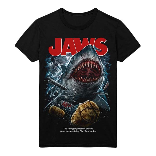 Gutter Garbs Horror T Shirt - Jaws: Attack And Devour