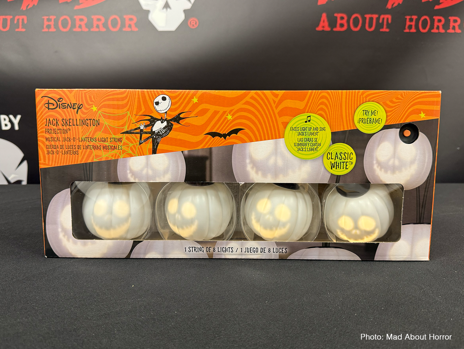 Animierte Jack Skellington EmoteGlow Lichterkette