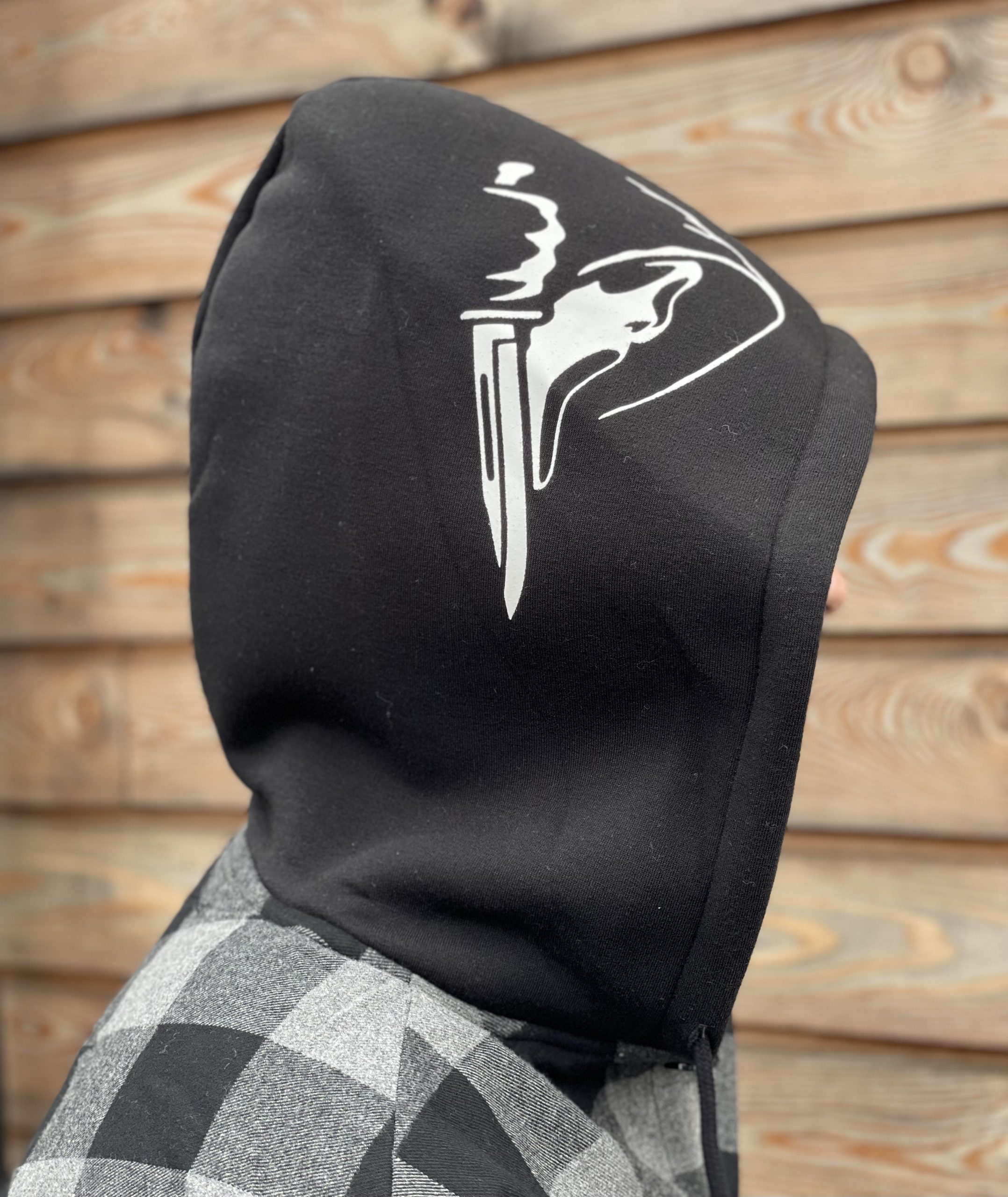 Ghost Face Hooded Flannel