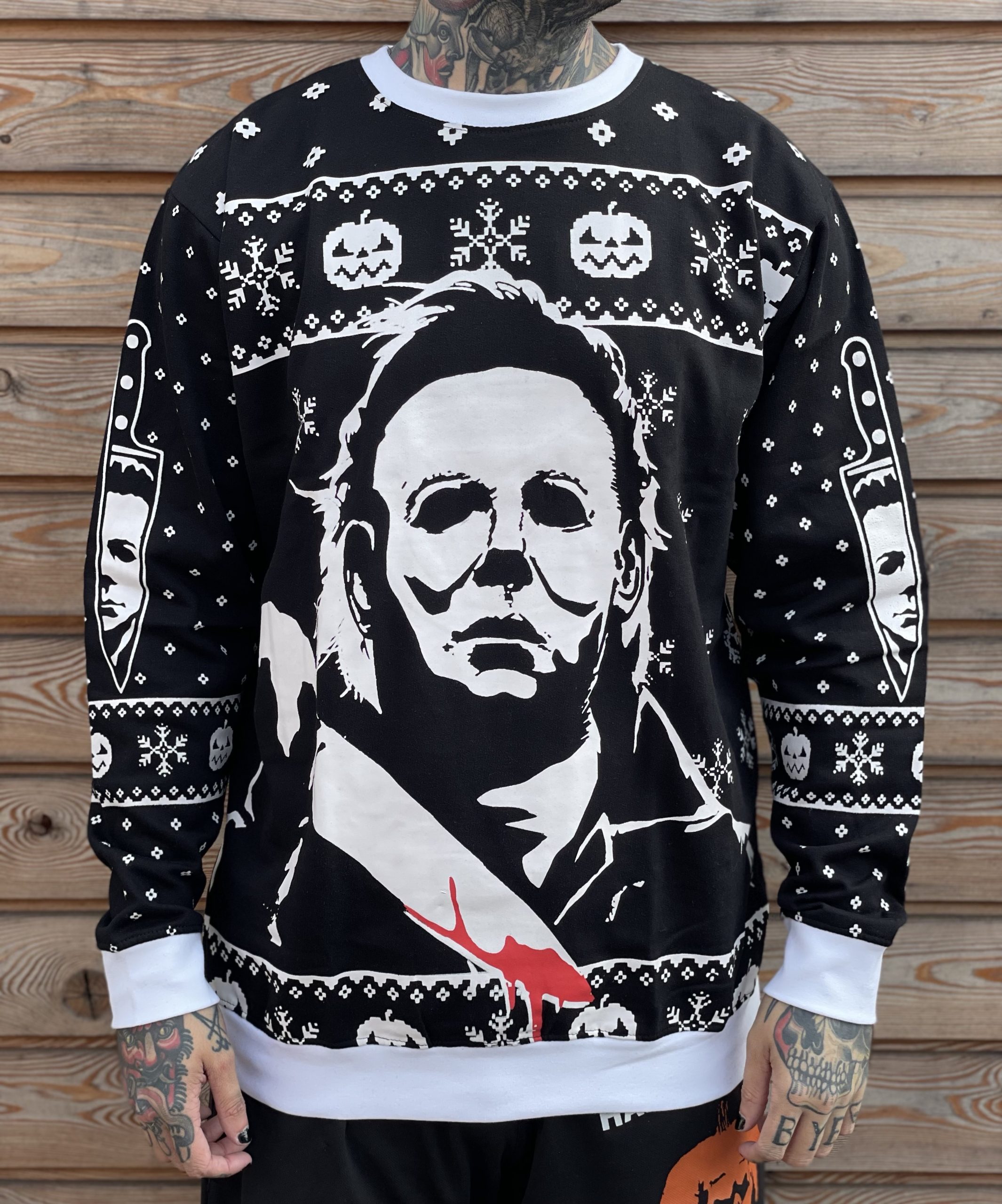 Horror xmas jumper sale