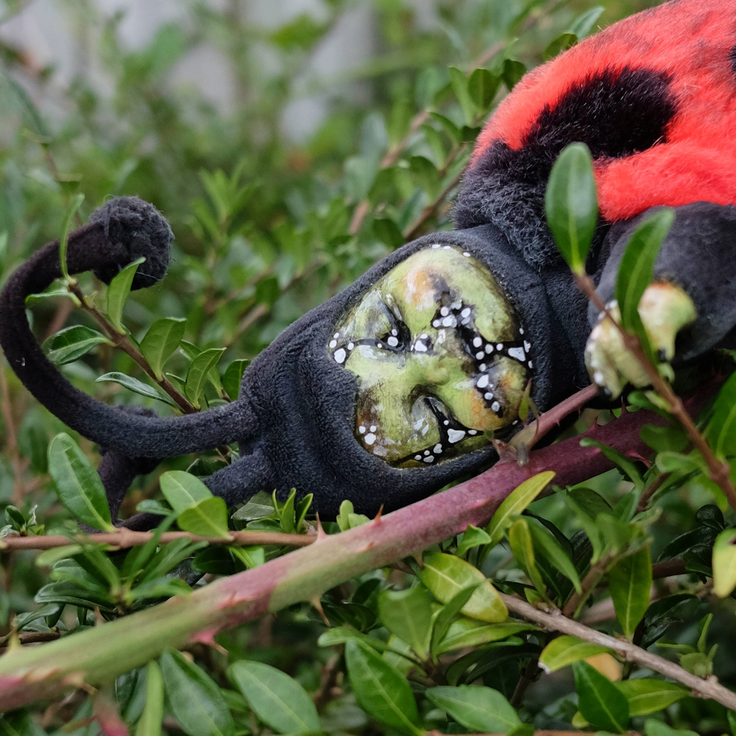 OOAK Gothic Horror Doll -  Broken Ladybug Bug Doll
