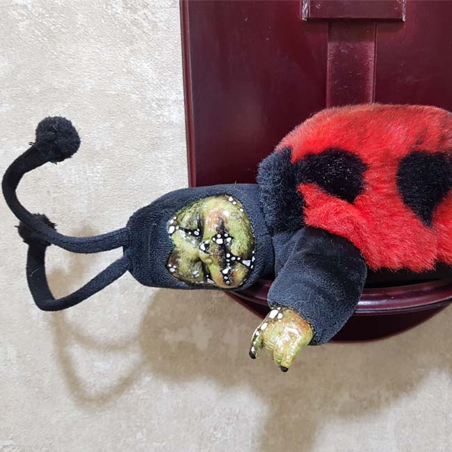 OOAK Gothic Horror Doll -  Broken Ladybug Bug Doll