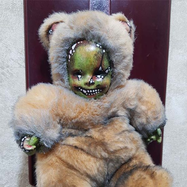 OOAK Gothic Horror Doll - Busted Bear Bug Doll