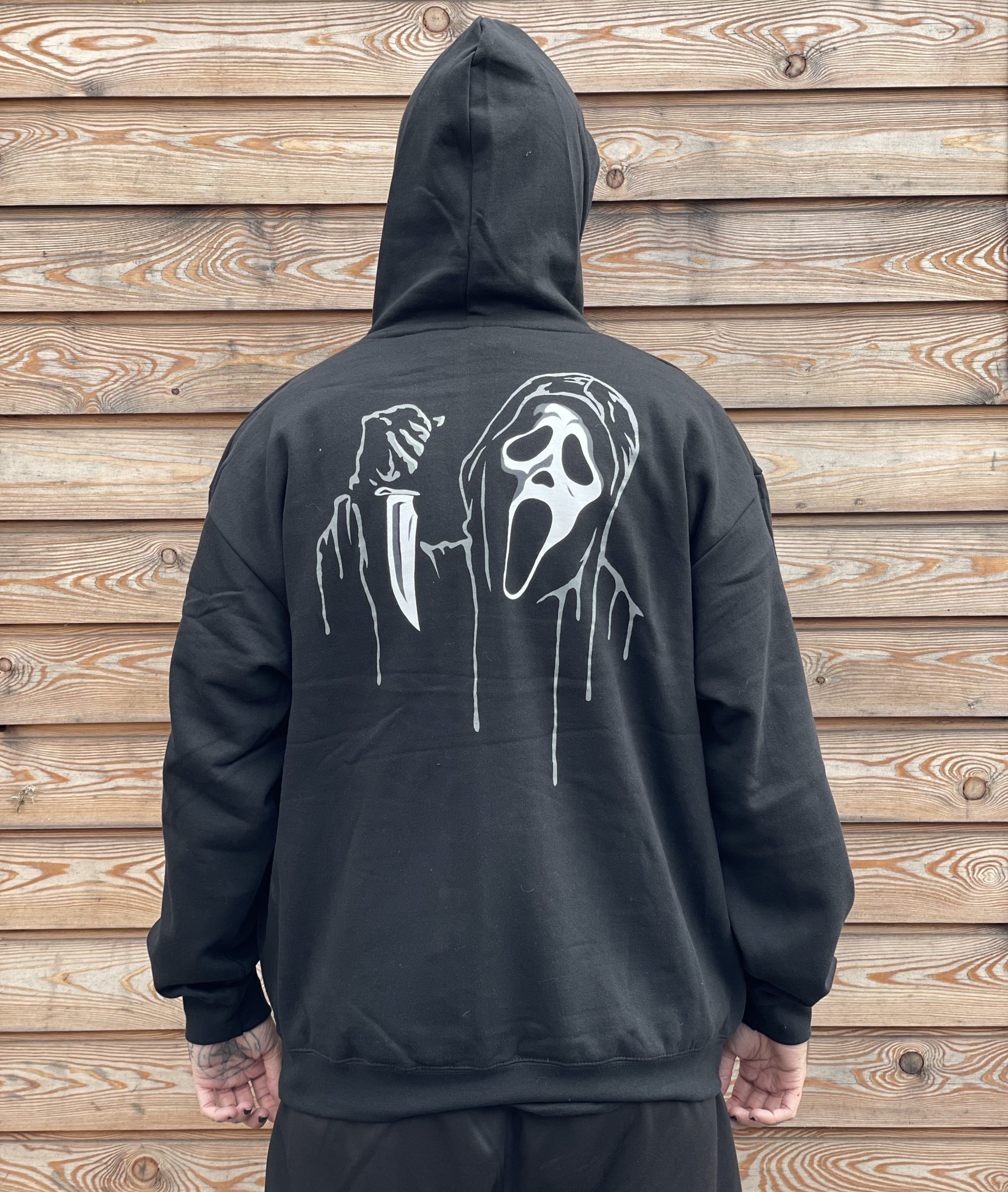 GhostFace Chenille Patch Hoodie