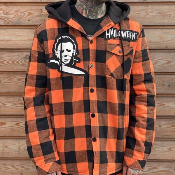 Halloween Hooded Flannel