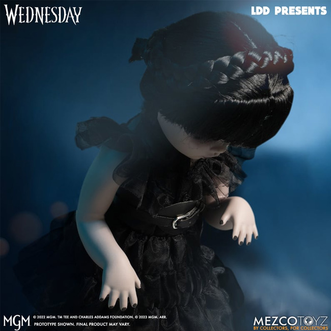 MEZCO Living Dead Dolls Dancing Wednesday Addams (Addams Family Netflix)