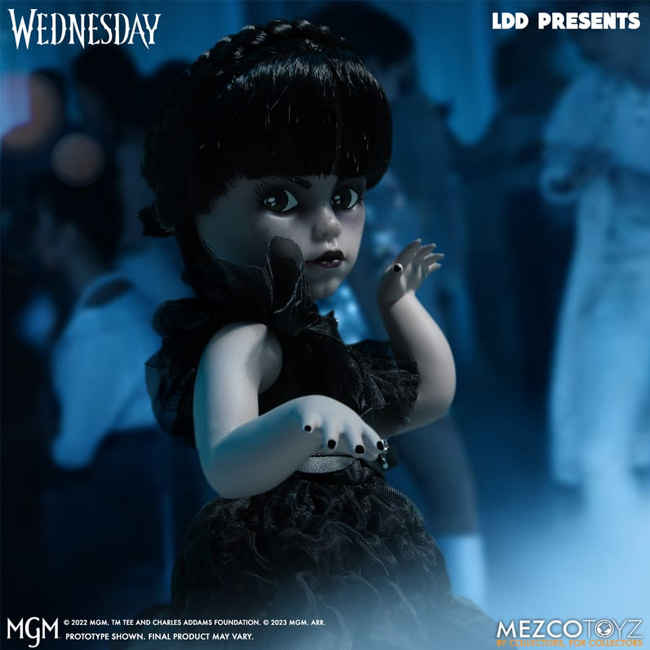 MEZCO Living Dead Dolls Dancing Wednesday Addams (Addams Family Netflix)