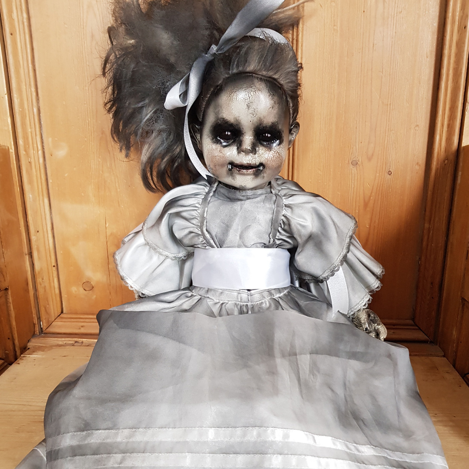 OOAK Gothic Horror Doll - Grey Grace