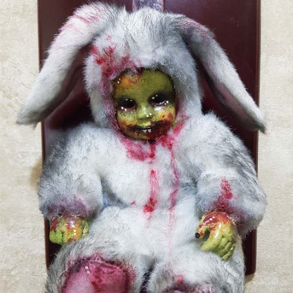 OOAK Gothic Horror DolI - Rabid Rabbit Bug Doll