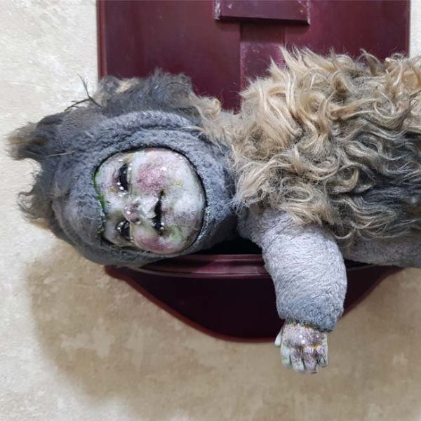 OOAK Gothic Horror Doll - Sleepy Hedgehog Bug Doll