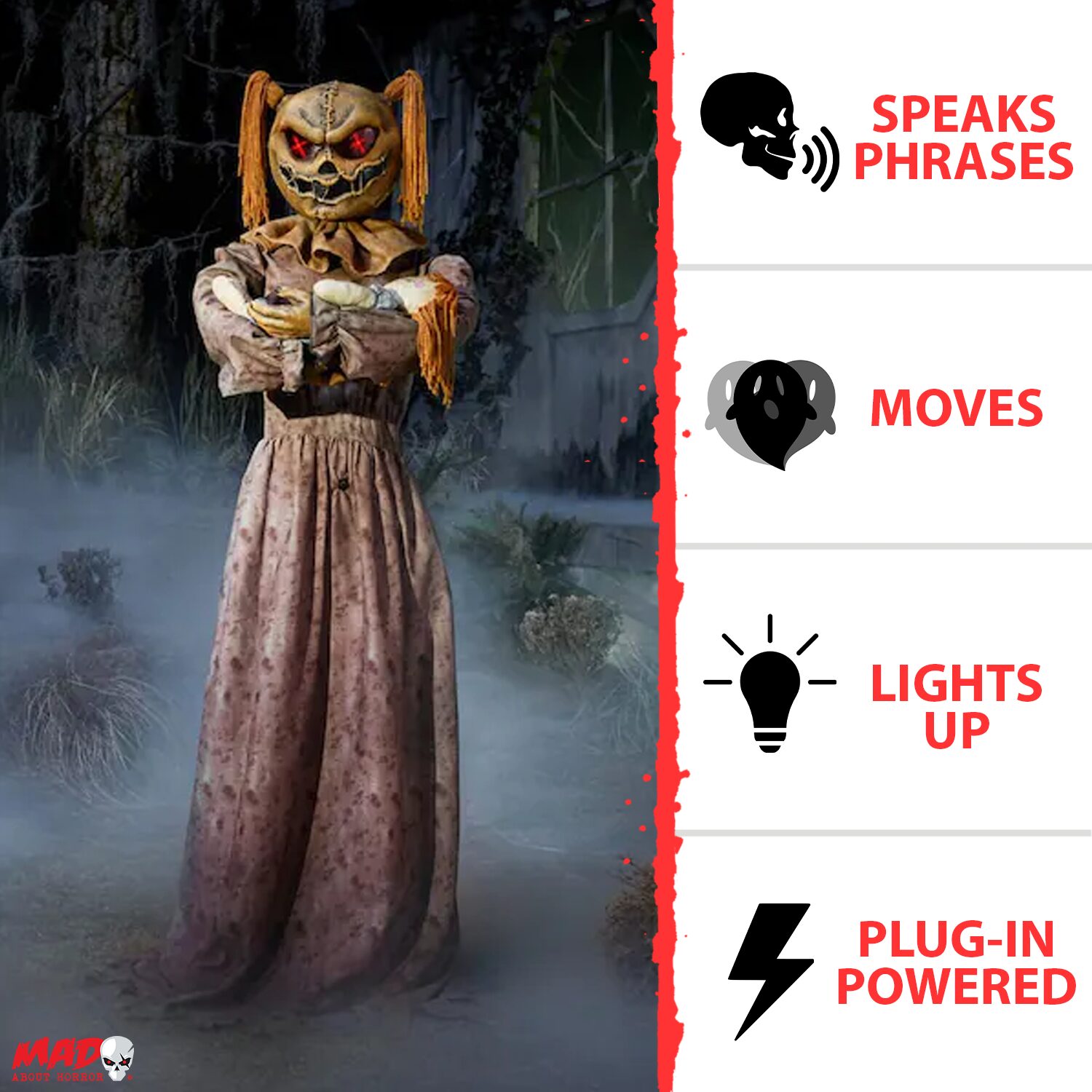 5.5ft Sitter of Souls Halloween Animatronic
