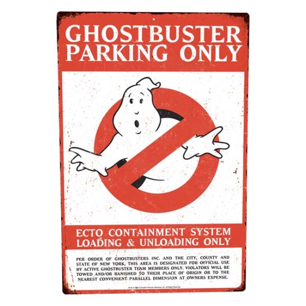 Ghostbusters - Parking Metal Sign